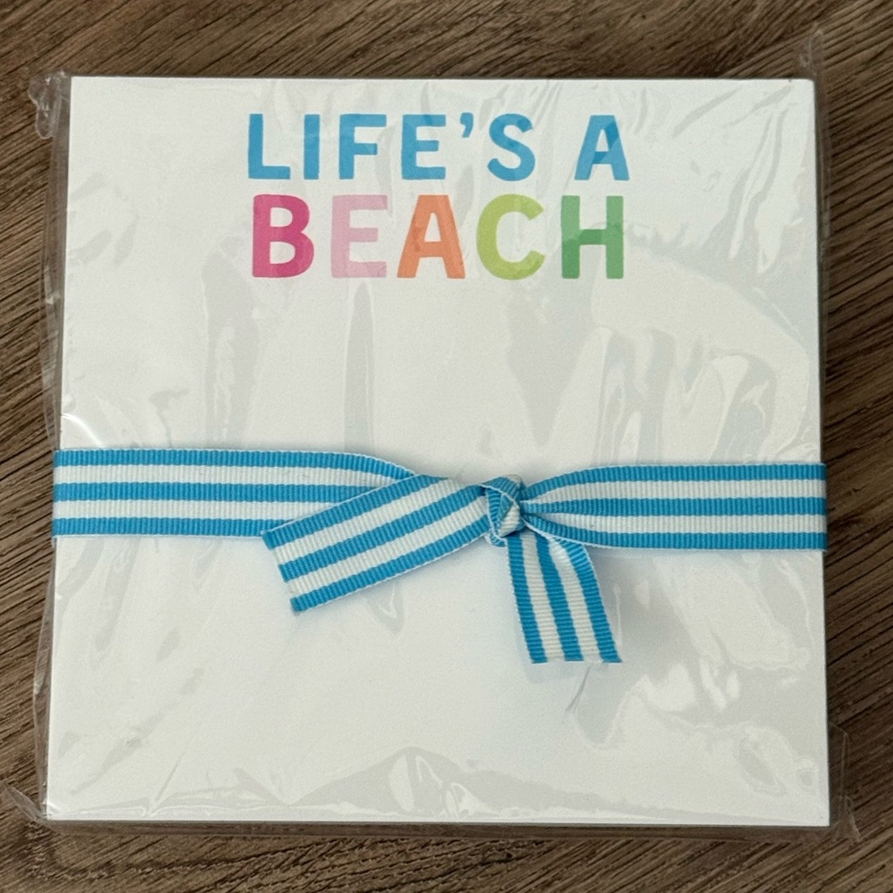 NWT Chubbies Life’s a Beach Notepad 5.5 x 5.5, 200 sheets